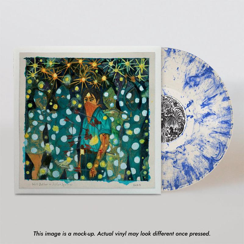 WILL BUTLER + SISTER SQUARES - Will Butler + Sister Squares - LP - Blue Swirl Vinyl