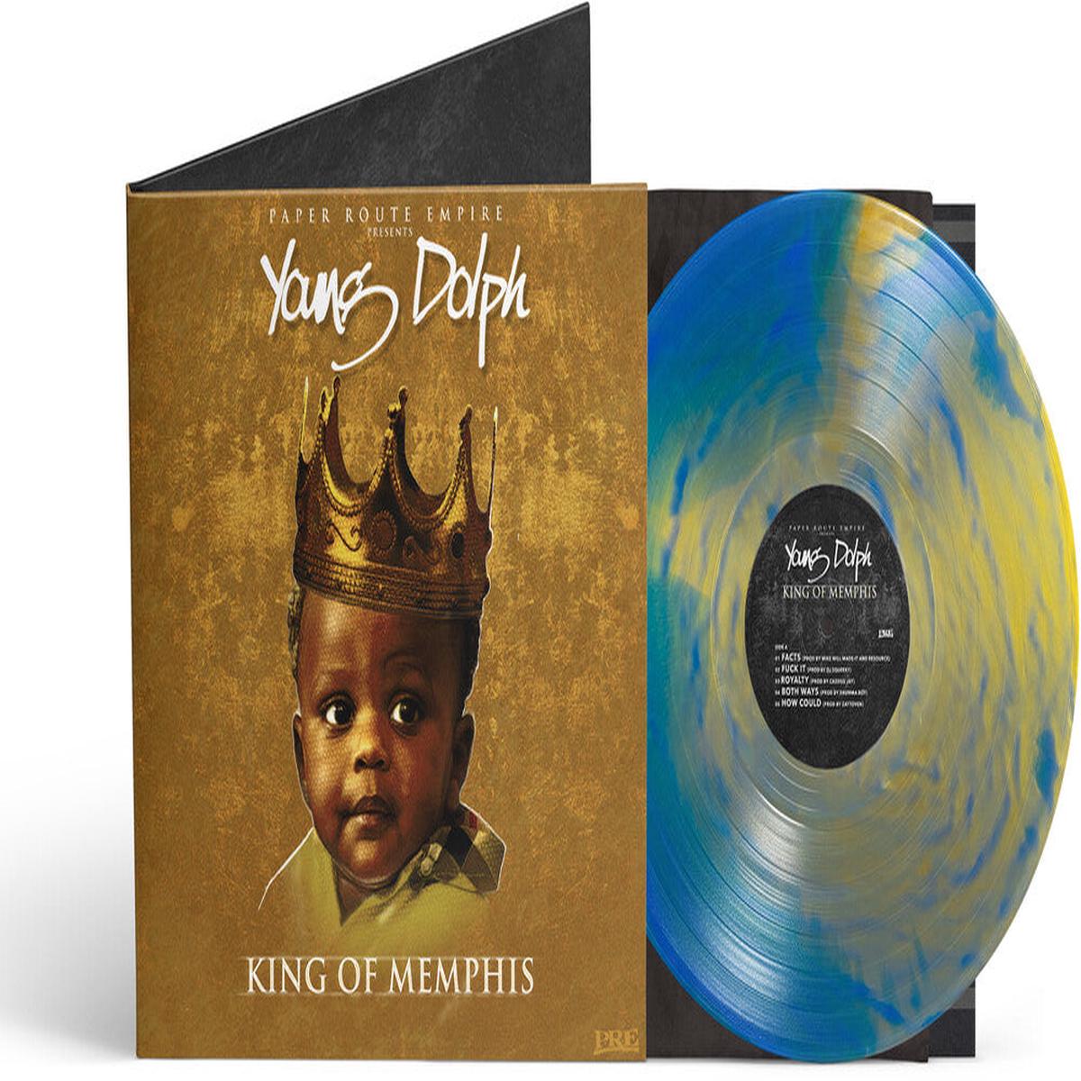 Young Dolph - King Of Memphis (10 Yr) - Royalty Blue/Gold (Blue) [LP]