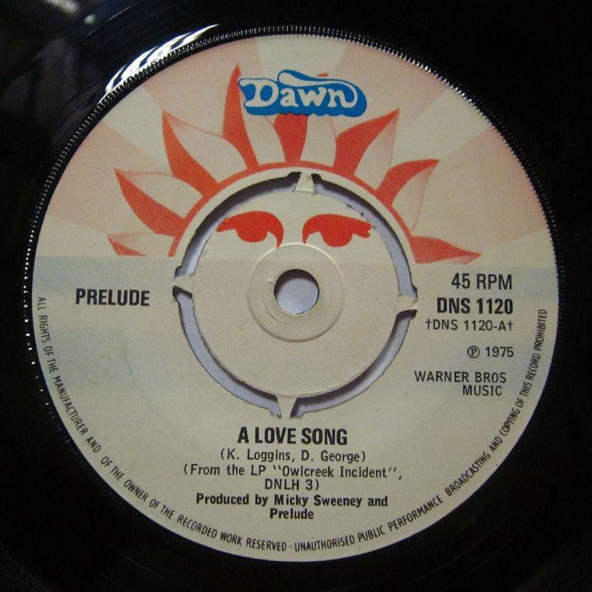 A Love Song-Dawn-7  Vinyl P/S-Ex/VG+