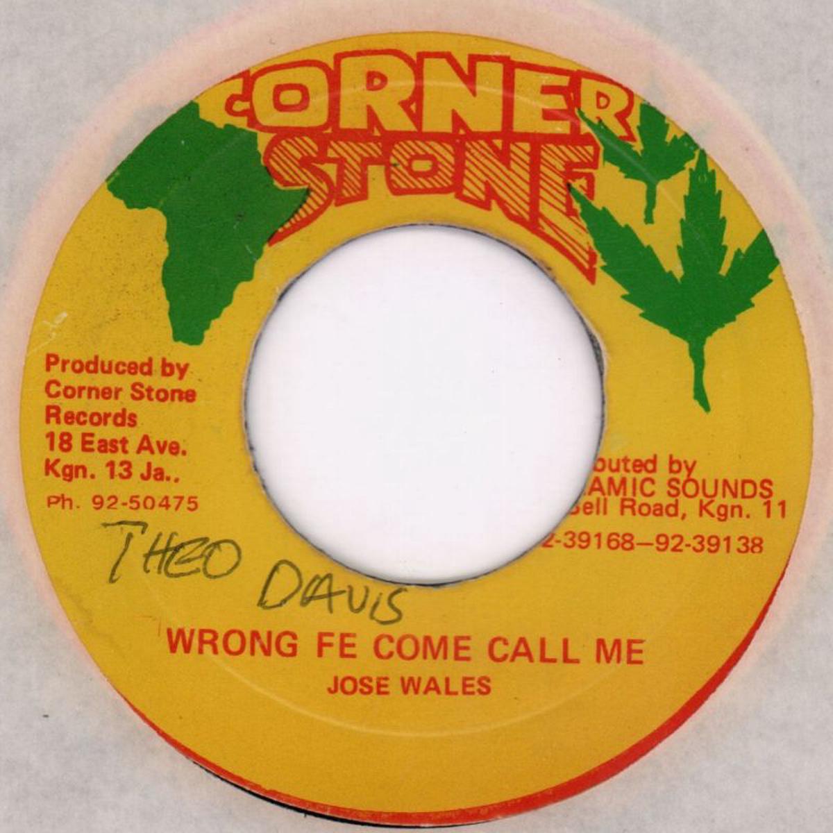 Wrong Fe Come Call Me-Cornerstone-7  Vinyl-Ex/Ex