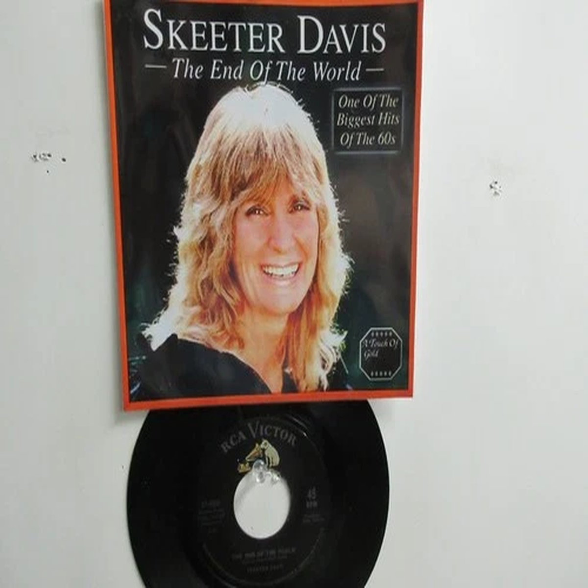 ' SKEETER DAVIS ' HIT 45 + PICTURE [ THE END OF THE WORLD ] 1962 !