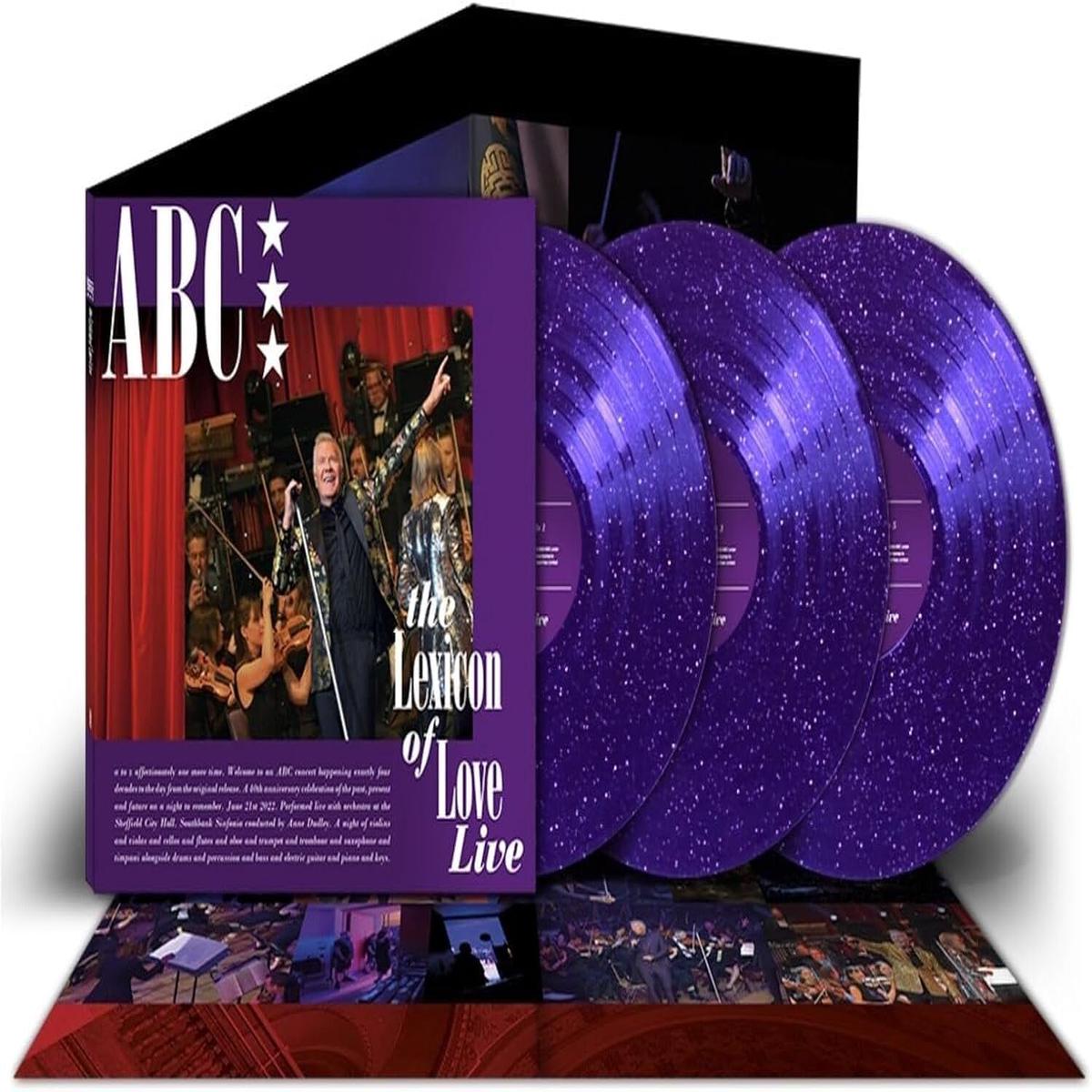 ABC  The Lexicon Of Love Live - 3 x PURPLE GLITTER COLOURED VINYL LP SET - NEW