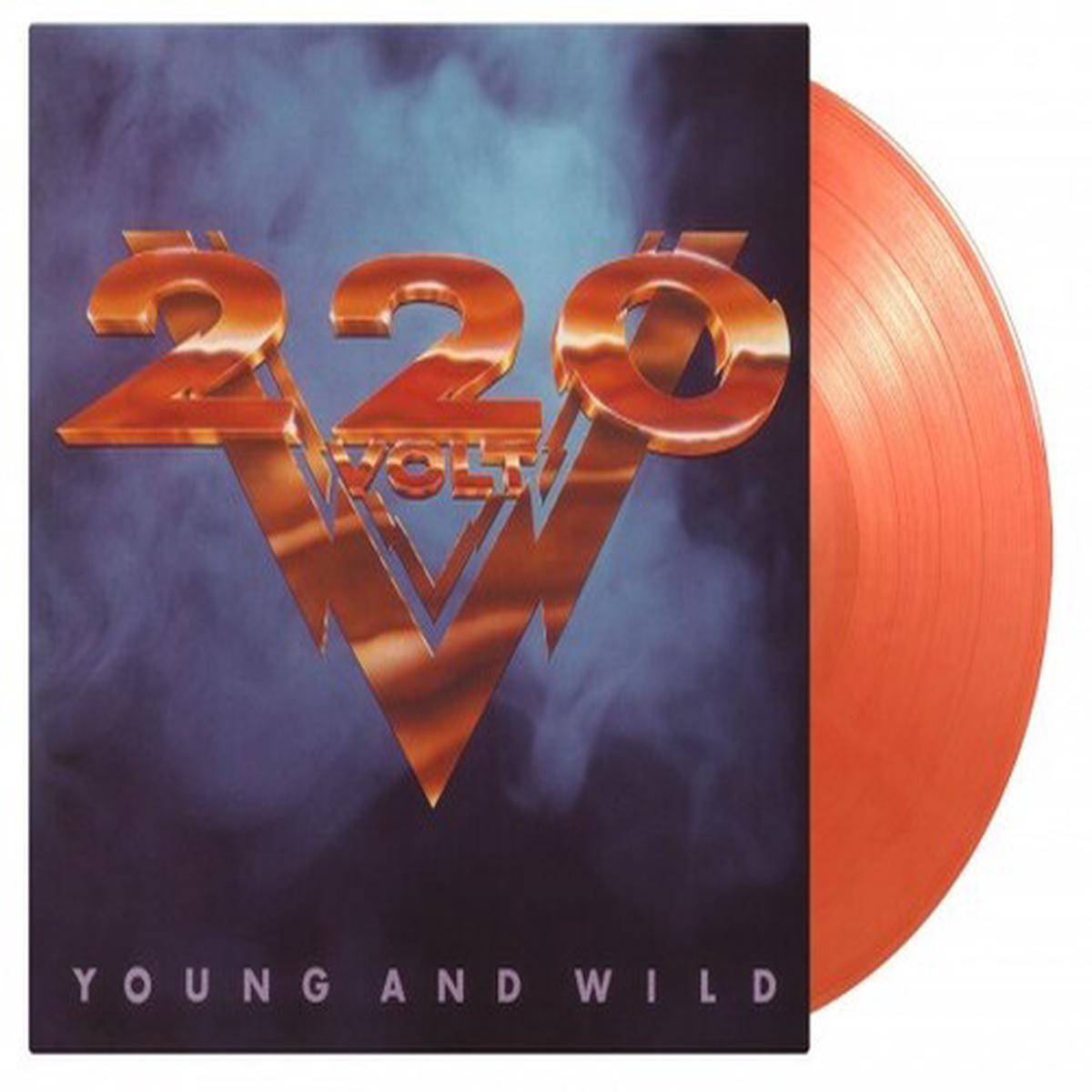 220 Volts: Young & Wild - Limited 180-Gram Crystal Clear, Gold & Red Marble Colored Vinyl - VINYL LP