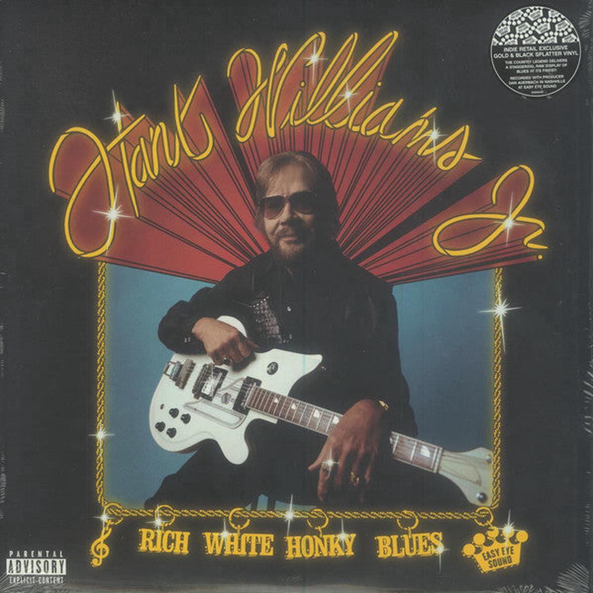 WILLIAMS HANK JR 8211 RICH WHITE HONKY BLUES GOLD VINYL 8211 LP