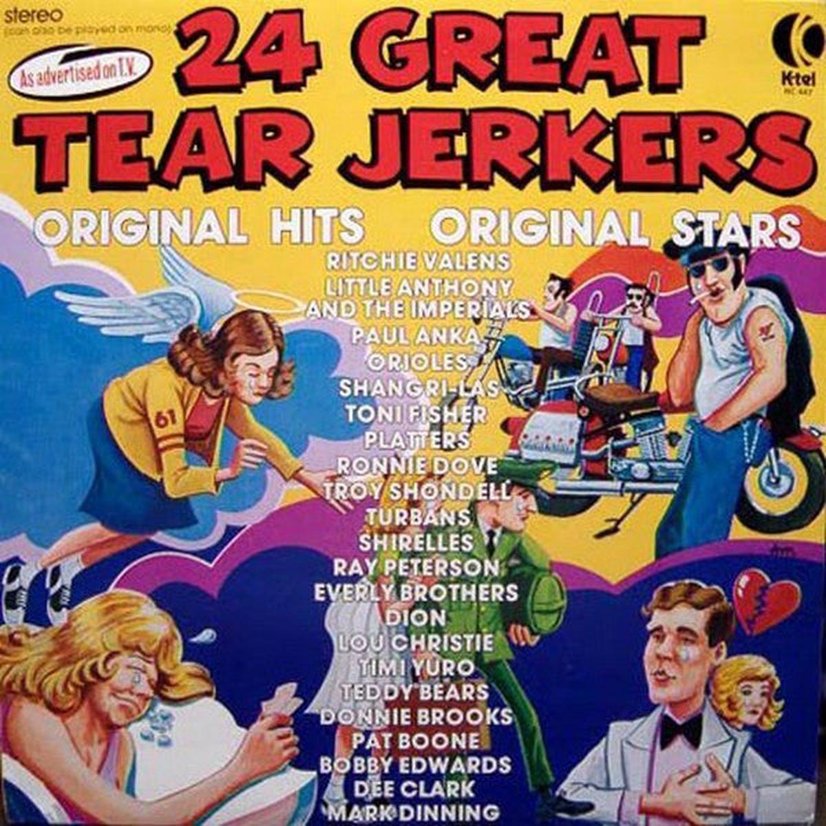24 Great Tear Jerkers -1976-Rock (vinyl) Ritchie Valens , Orioles , Timi Yuro + (Vinyl) mint