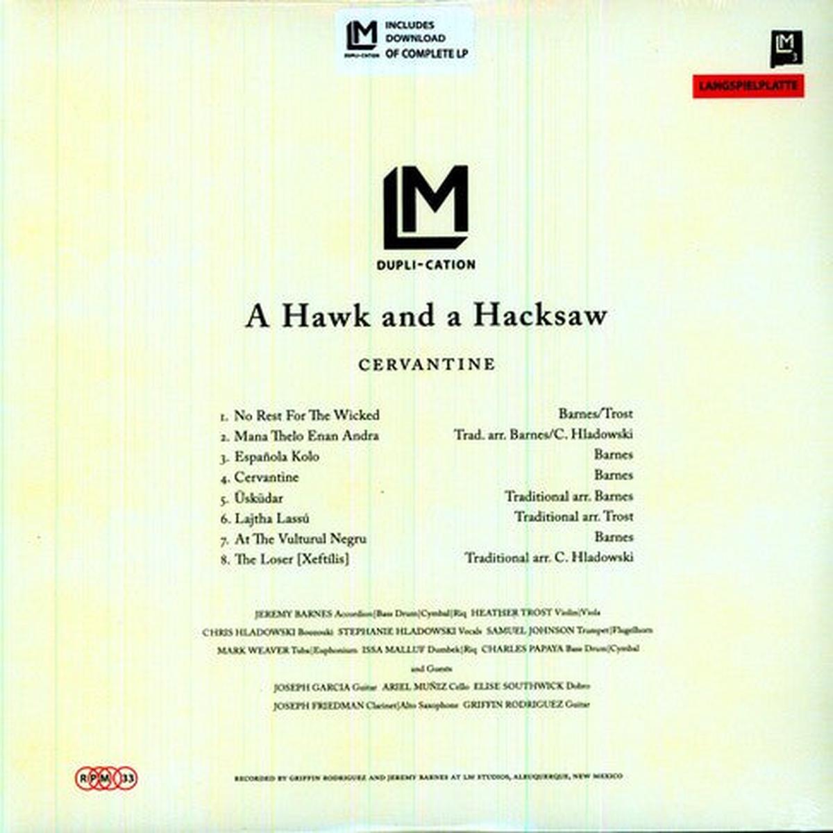 A Hawk and a Hacksaw: Cervantine - VINYL LP
