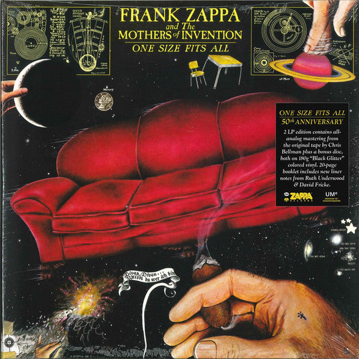 ZAPPA FRANK MOTHERS OF INVENTION 8211 ONE SIZE FITS ALL 2LP EXPANDED GLITTER 8211 LP