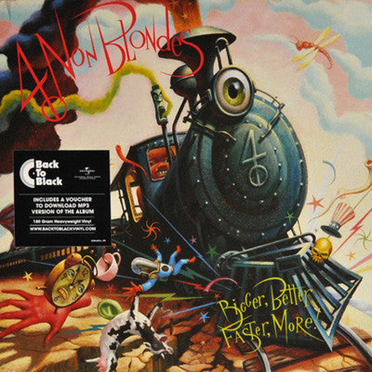 4 NON BLONDES - BIGGER BETTER FASTER MORE : ORIGINAL ART - LP