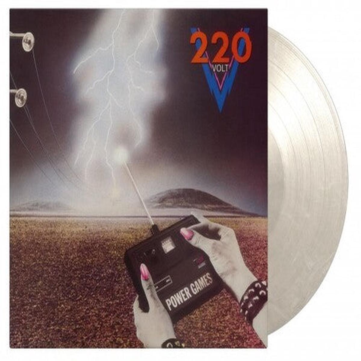 220 Volts: Power Games - Limited 180-Gram Crystal Clear & White Marble Colored Vinyl - VINYL LP
