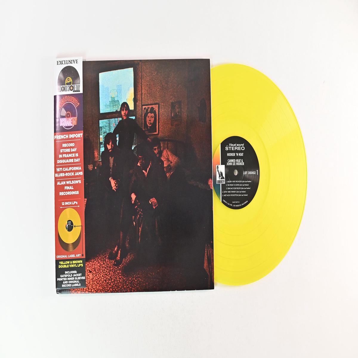 Canned Heat John Lee Hooker - Hooker N Heat on Culture Factory Liberty RSD 2020 Ltd Yellow Brown Reissue