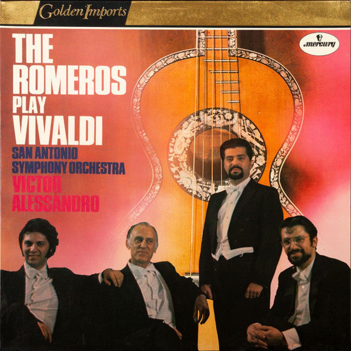 The Romeros, San Antonio Symphony Orchestra, Victor Alessandro  The Romeros Play Vivaldi LP