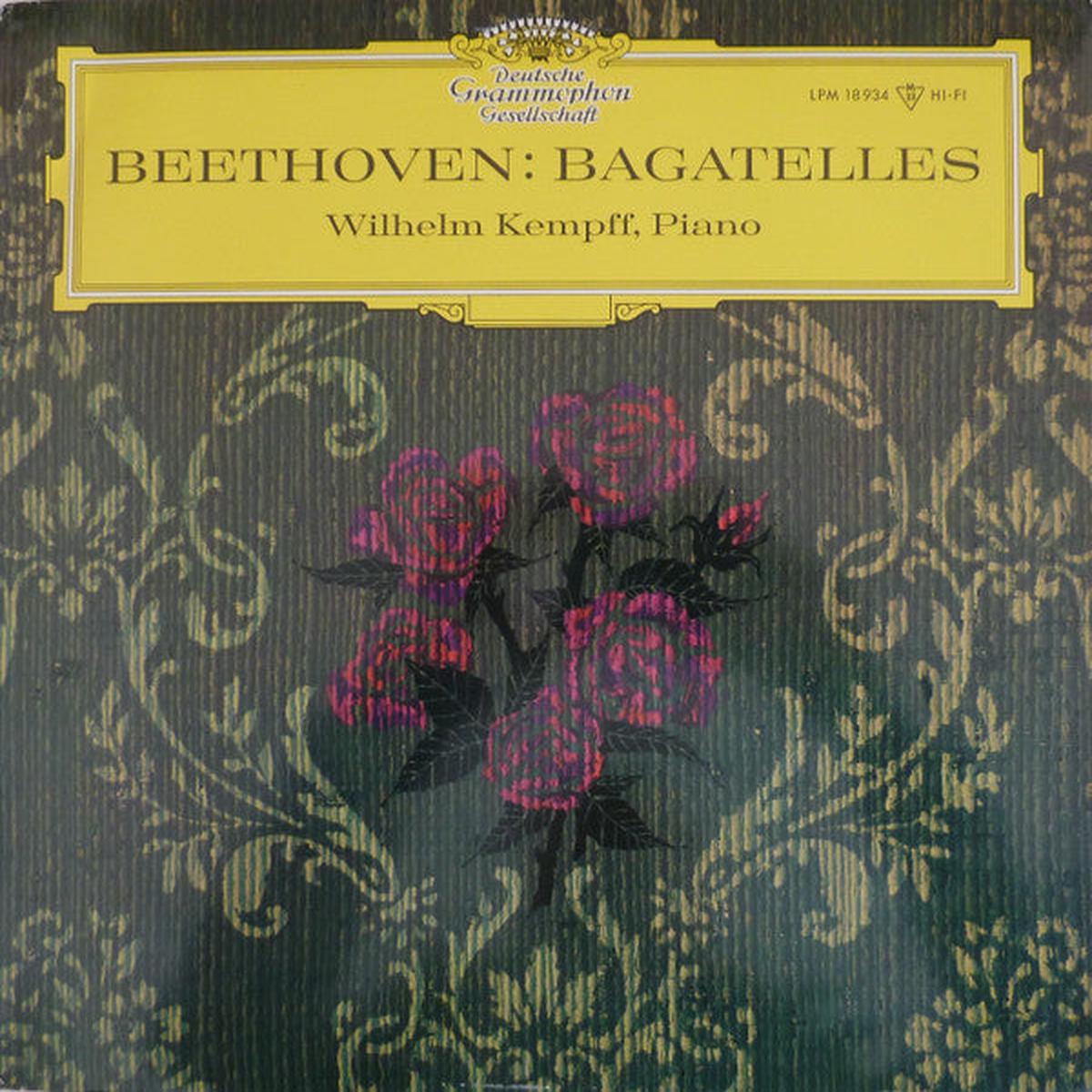 Beethoven, Wilhelm Kempff Bagatelles LP