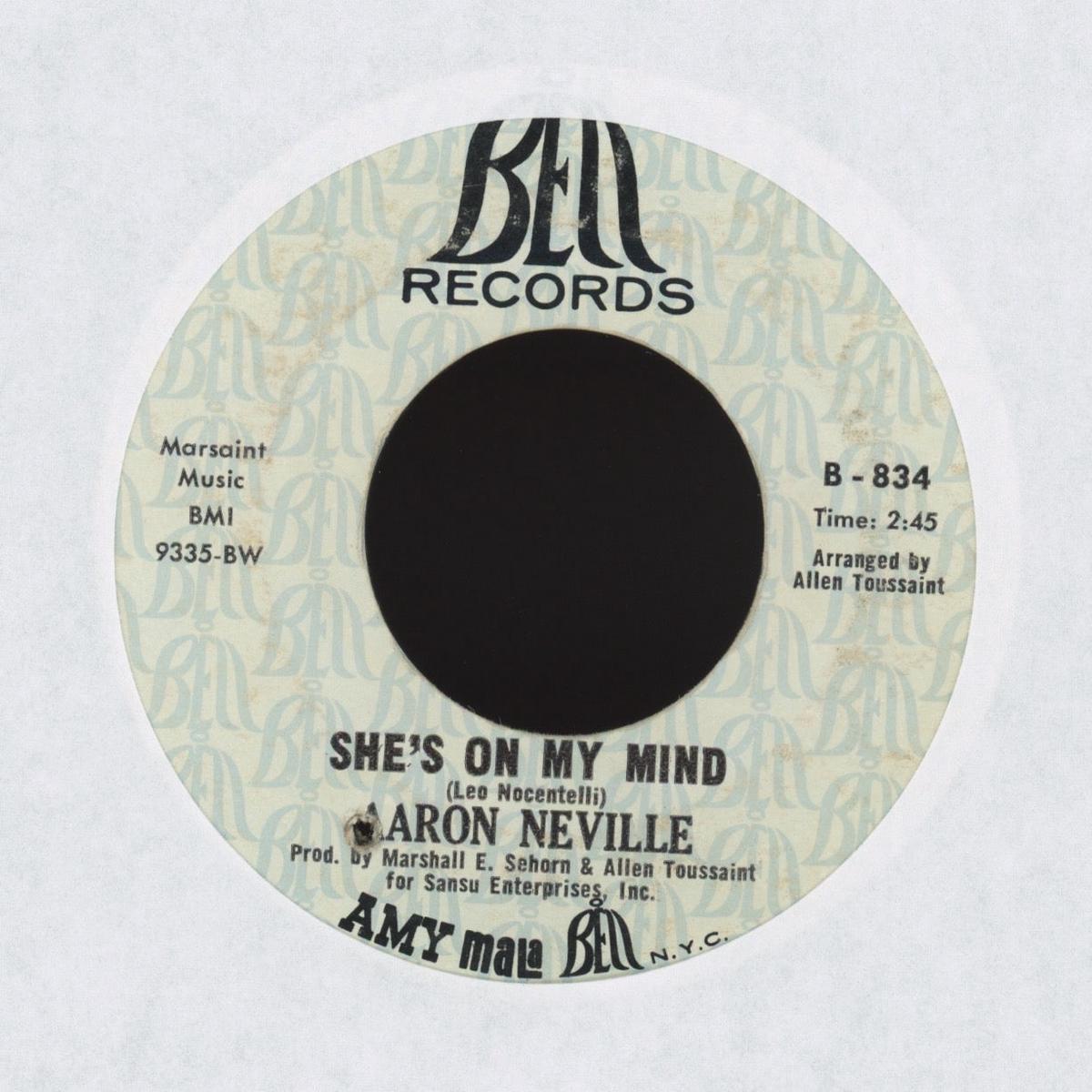 Aaron Neville - Shes on My Mind on Bell Soul 45