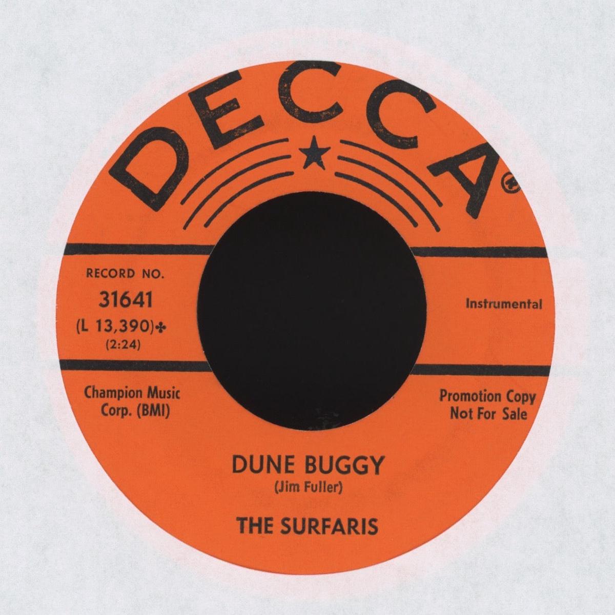 The Surfaris - Dune Buggy Boss Barracuda on Decca Hot Rod Surf 45
