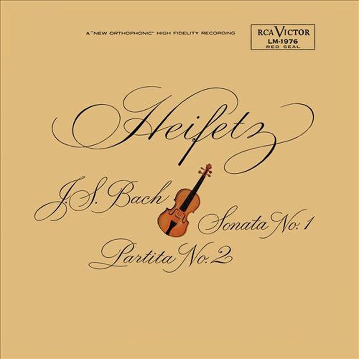 Bach, Heifetz  J.S. Bach Sonata No. 1 Partita No. 2 LP