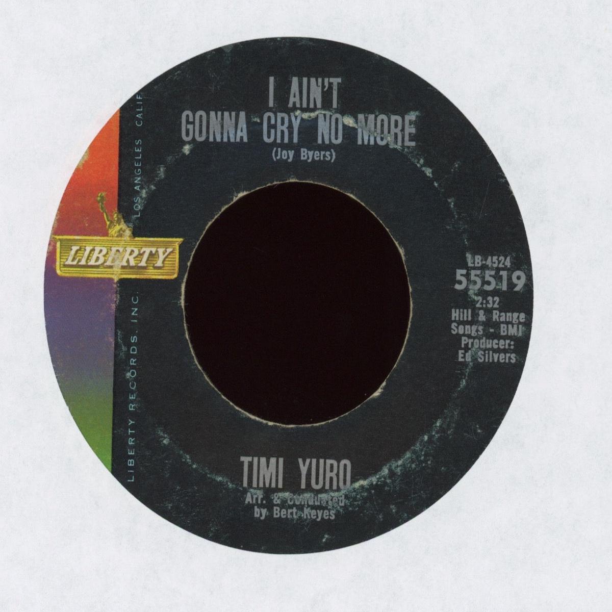 Timi Yuro - The Love Of A Boy I Aint Gonna Cry No More on Liberty Northern Soul 45