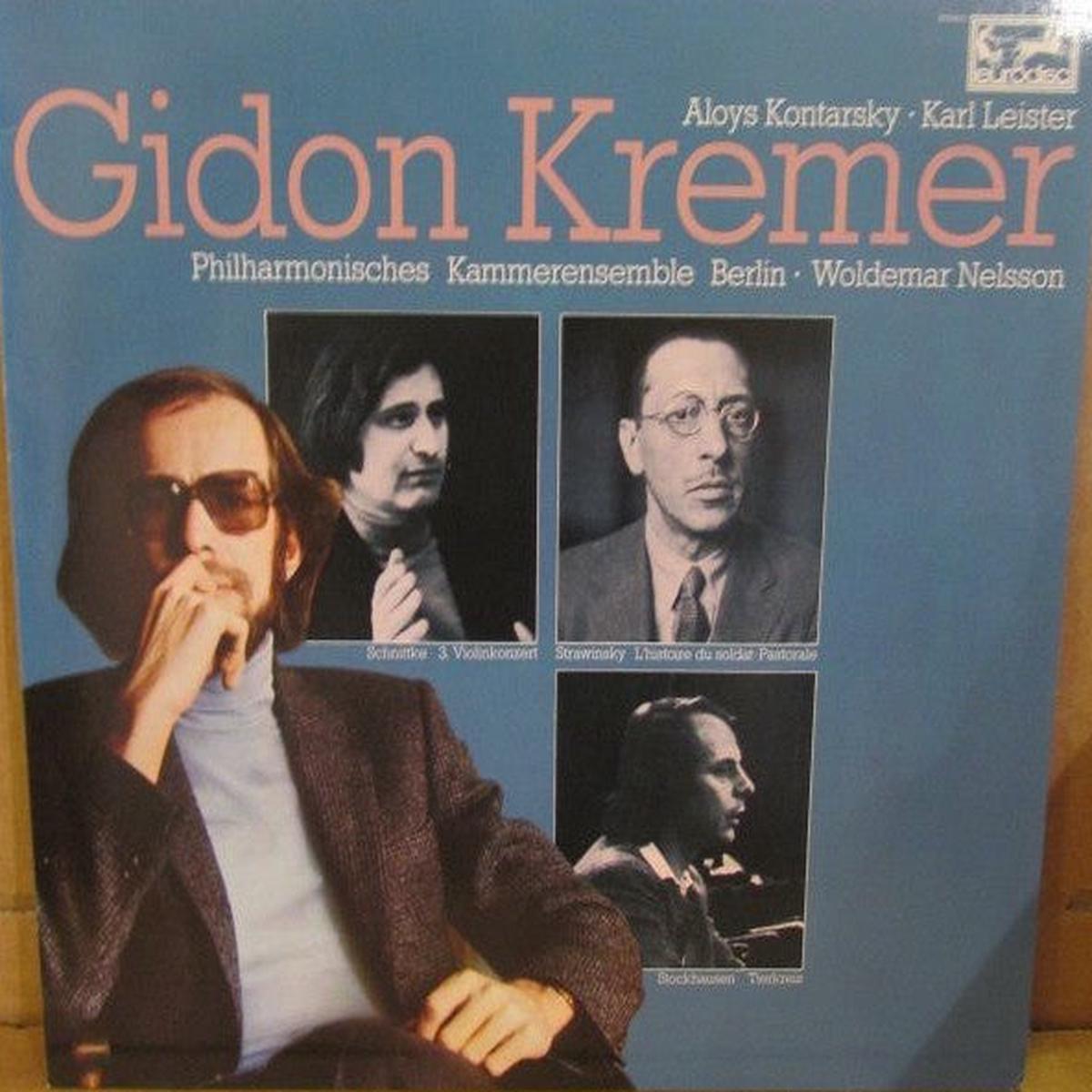 Aloys Kontarsky  Karl Leister, Gidon Kremer, Philharmonisches Kammerensemble Berlin  Woldemar Nelsson  3. Violinkonzert / LHistoire Du Soldat / Pastorale / Tierkreis LP