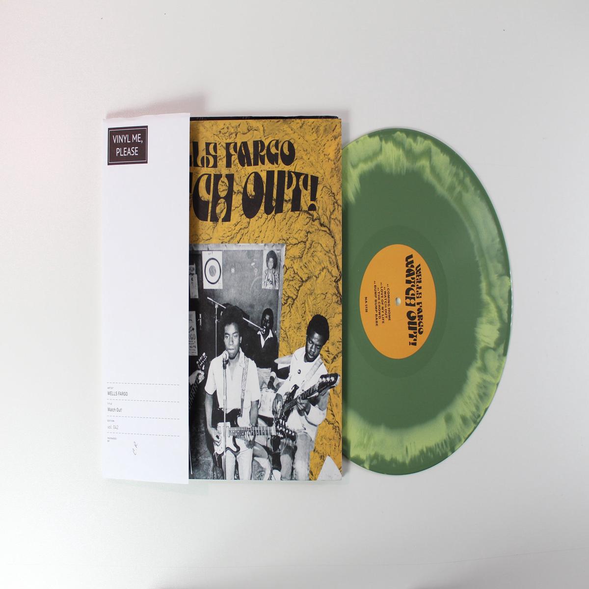 Wells Fargo - Watch Out on Now Again Vinyl Me Please YellowGreen Marbled Vinyl