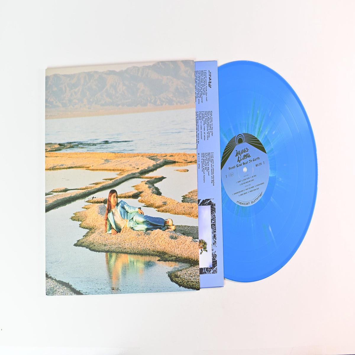 Weyes Blood - Front Row Seat To Earth on Mexican Summer Ltd Numbered Blue Green White Splatter