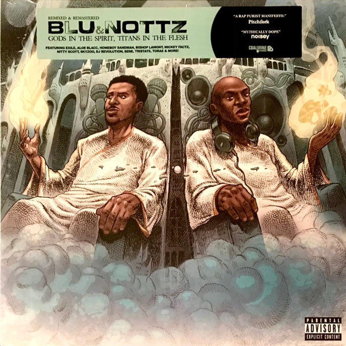 Blu & Nottz  Gods In The Spirit, Titans In The Flesh (blue/yellow swirl vinyl) LP
