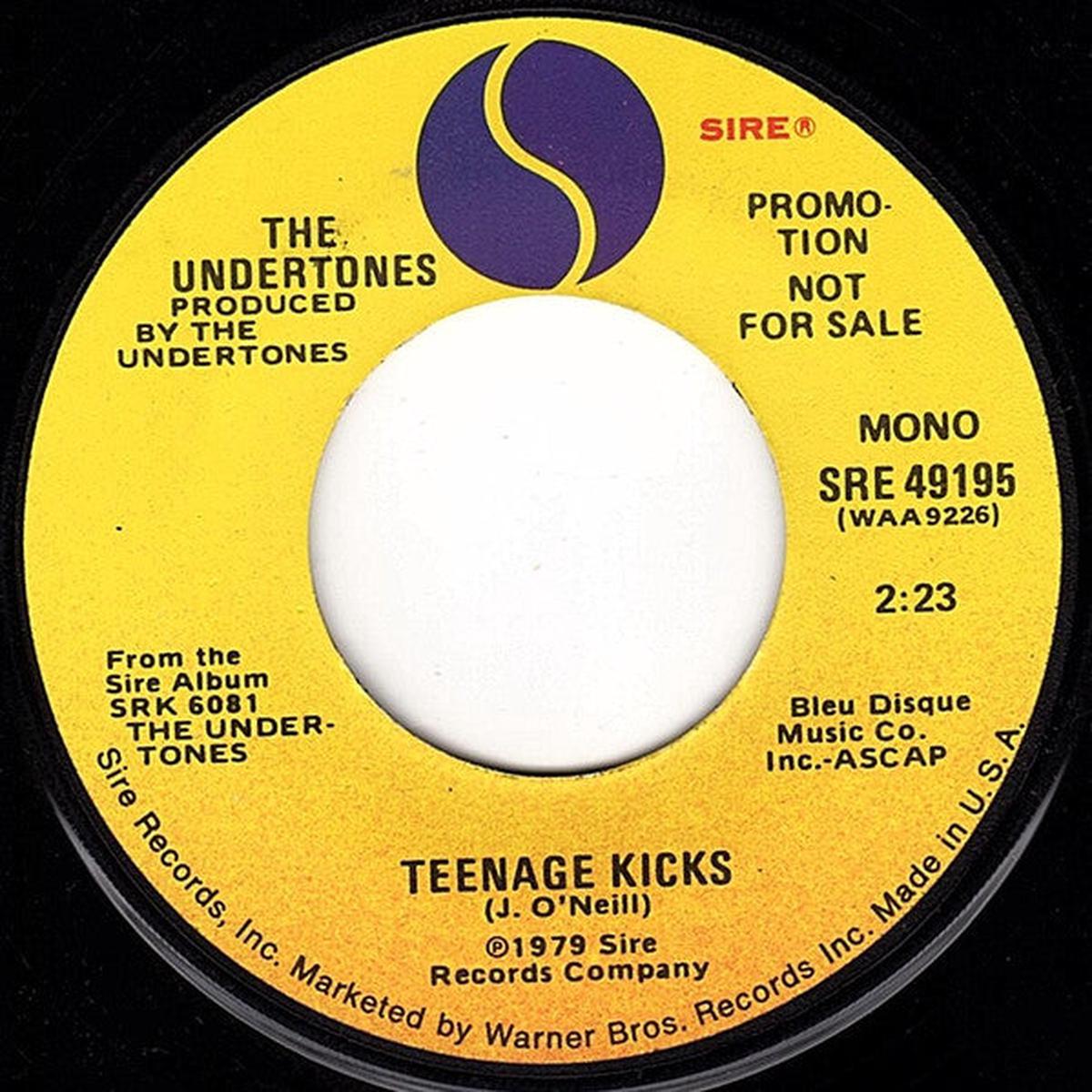 The Undertones Teenage Kicks (Promo) 7"