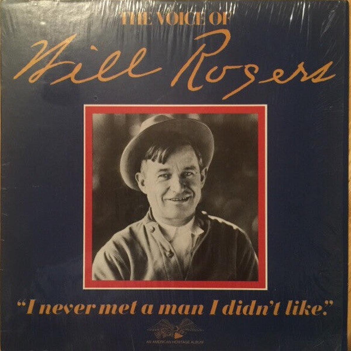 Will Rogers The Voice of Will Rogers LP