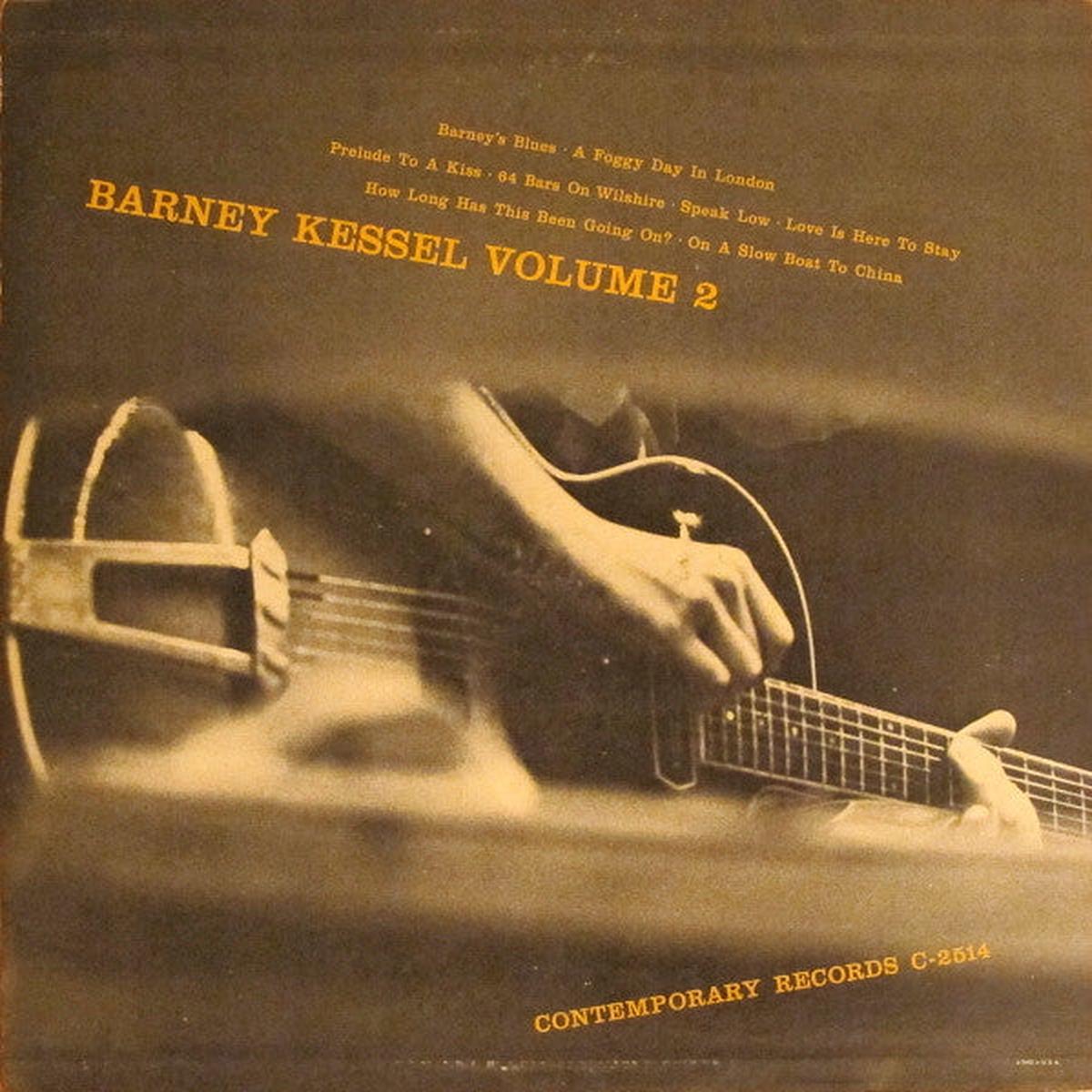Barney Kessel Barney Kessel Volume 2 Yellow Label 10"
