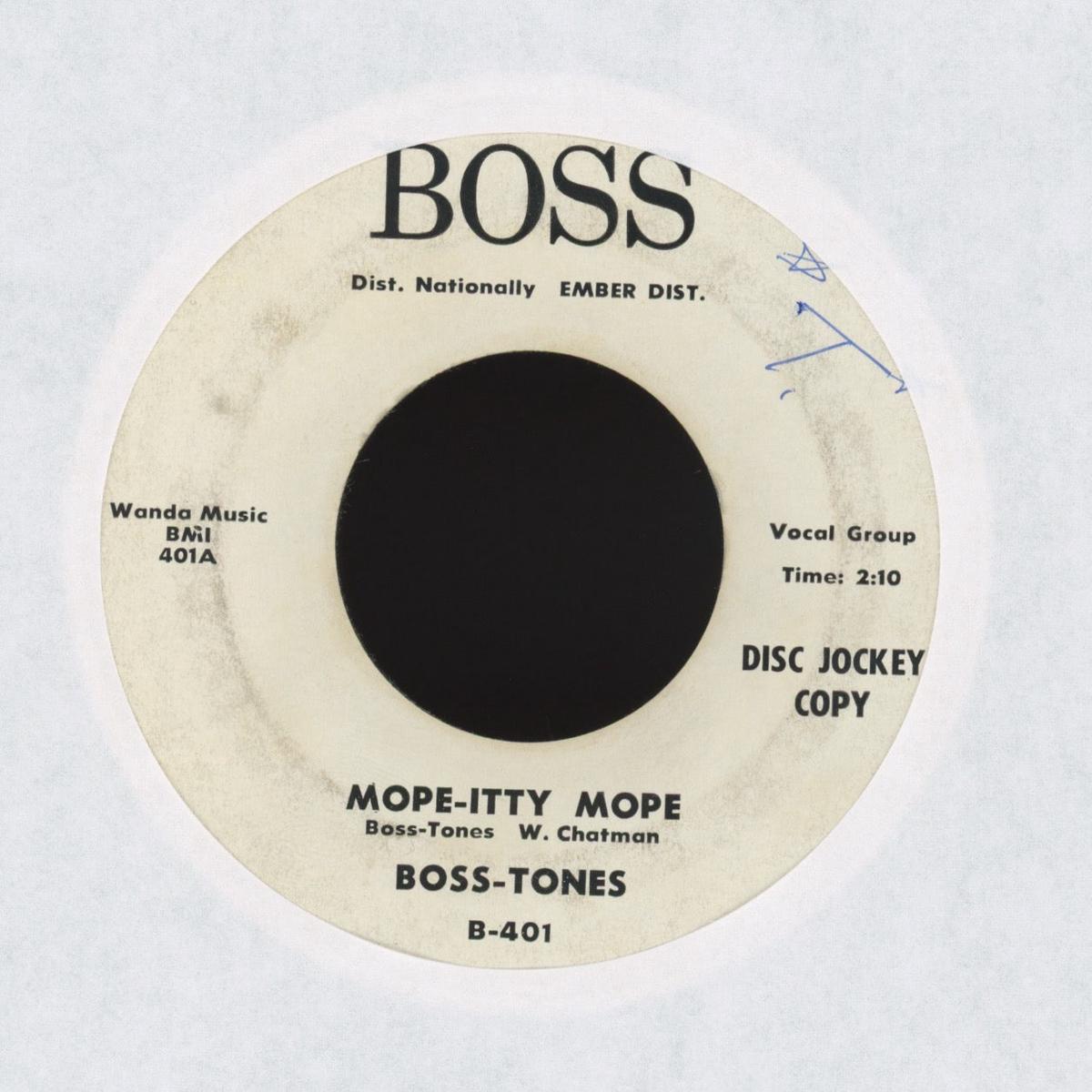 Boss-Tones - Mope-Itty Mope on Boss Promo RB Doo Wop 45