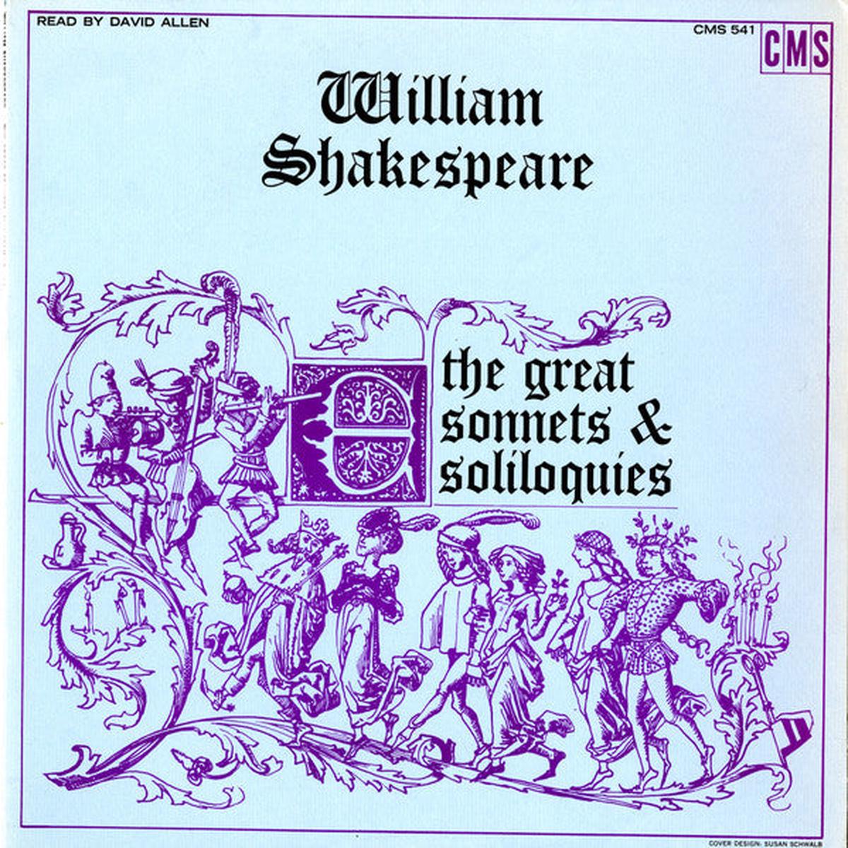 William Shakespeare Read By David Allen  The Great Sonnets & Soliloquies LP