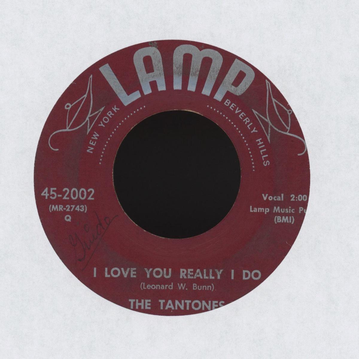 The Tantones - I Love You Really I Do on Lamp RB Doo Wop 45