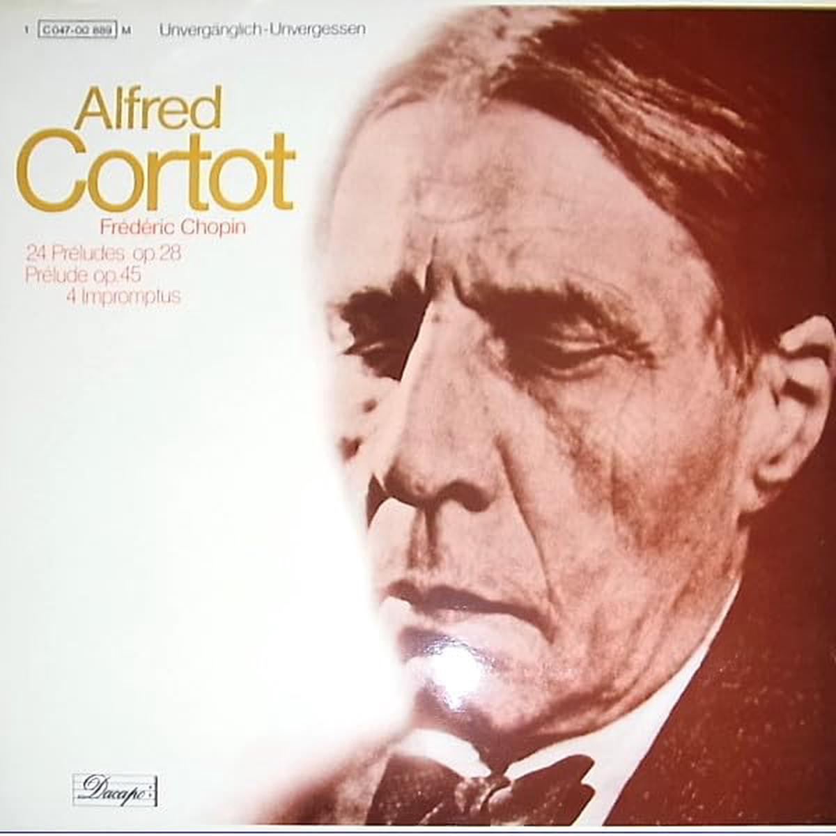 Alfred Cortot, Chopin 24 Prludes Op. 28 / Prlude Op. 45 / 4 Impromptus LP