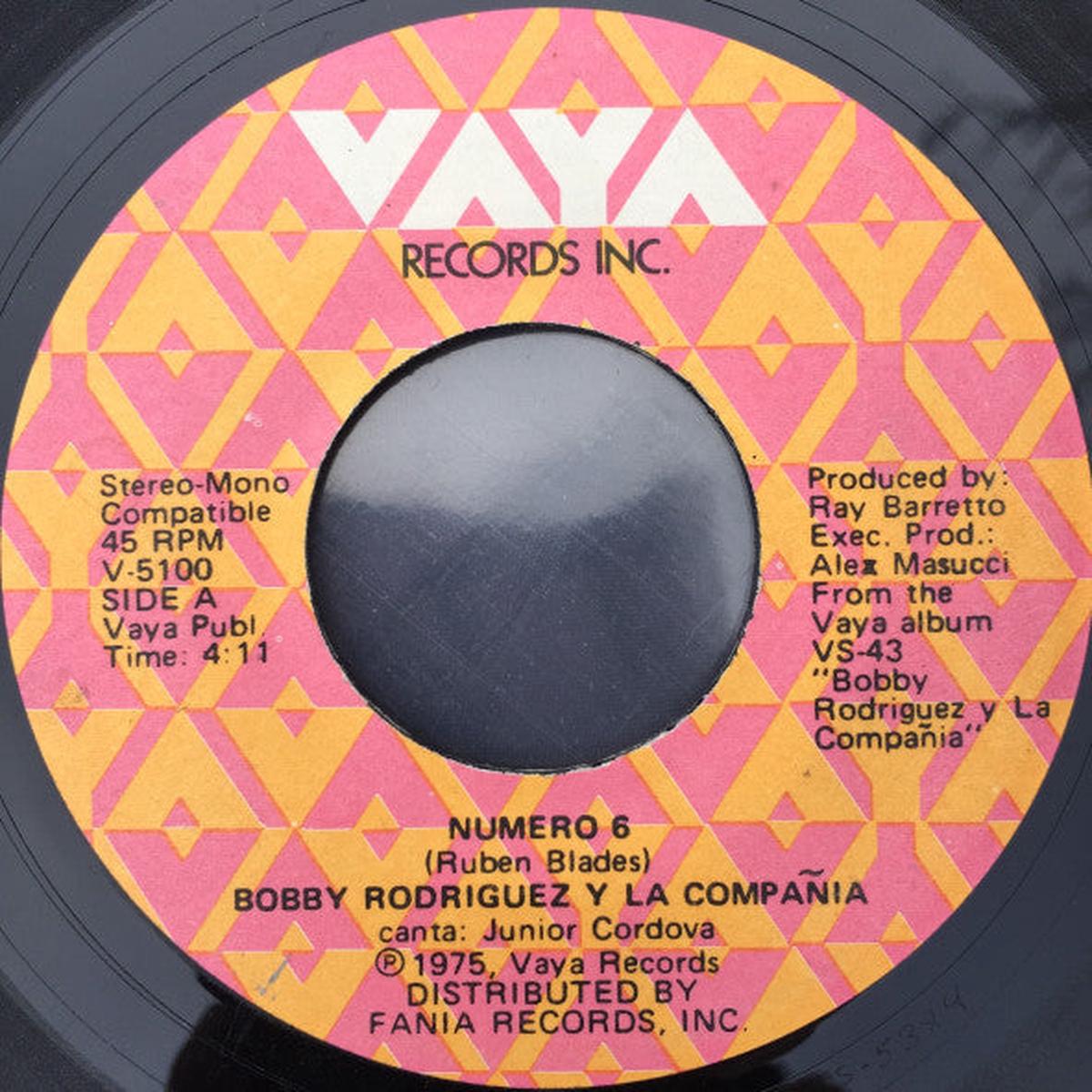 Bobby Rodriguez Y La Compaia - Numero 6 / Sonerito 7"