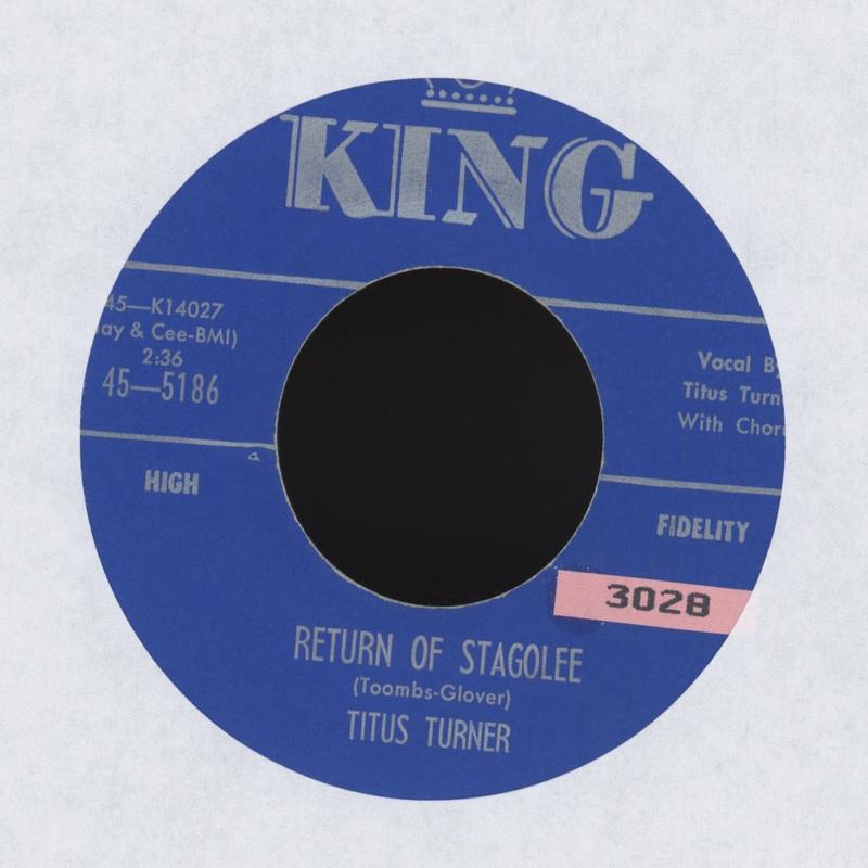 Titus Turner - Return Of Stagolee on King R&B 45