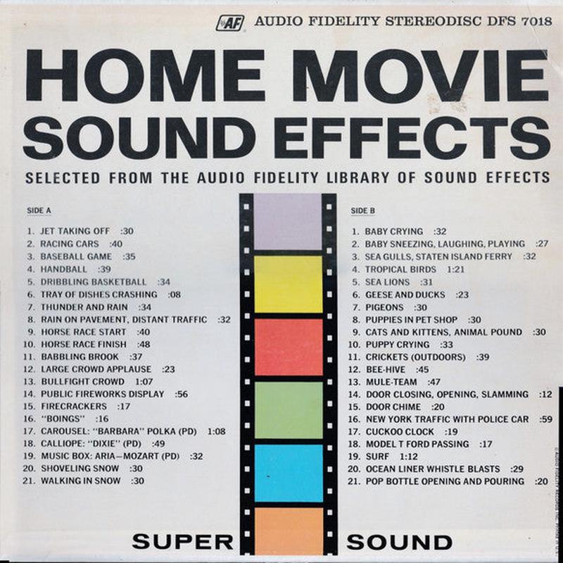 Unknown Artist - Home Movie Sound Effects