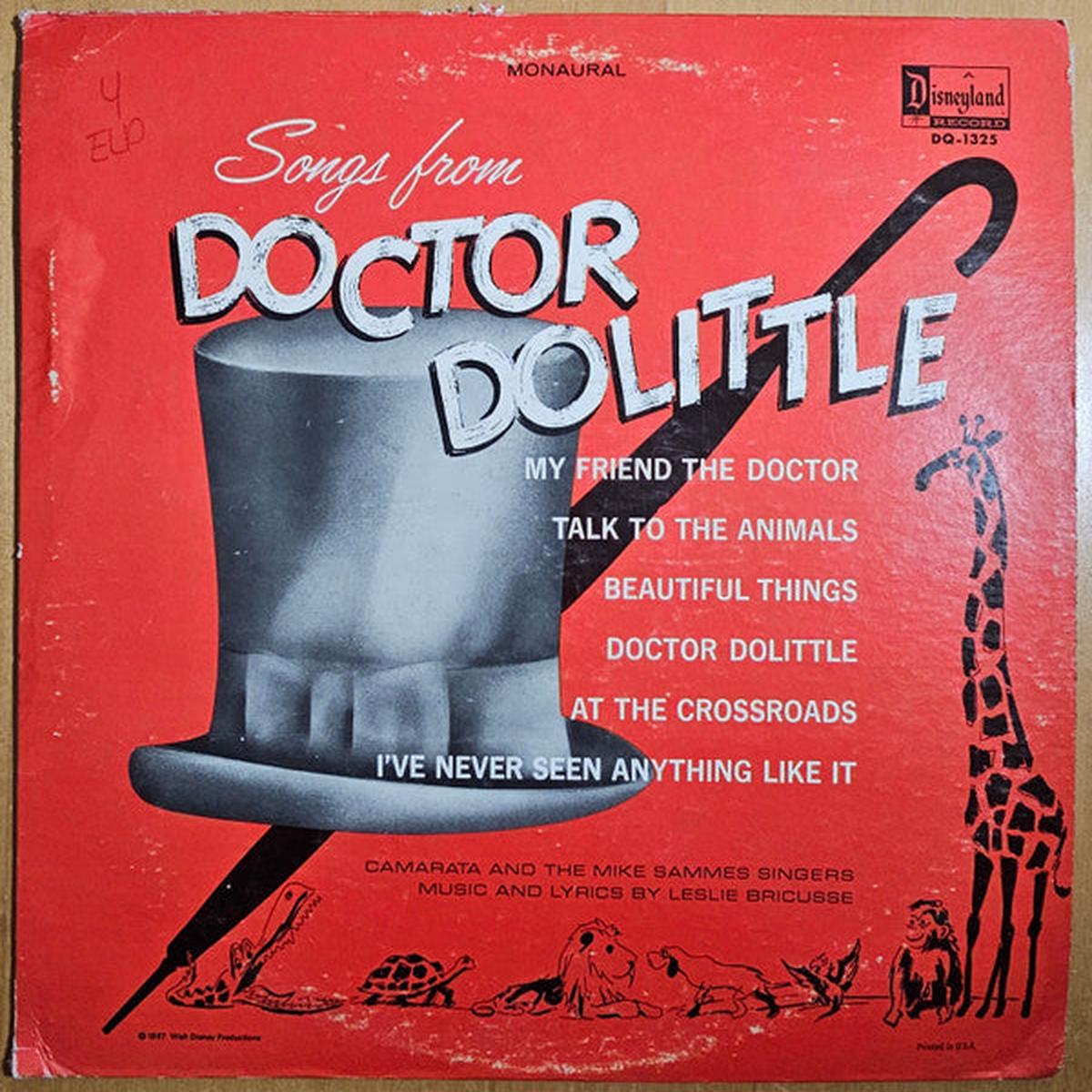 Camarata and The Mike Sammes Singers Songs From Doctor Dolittle LP