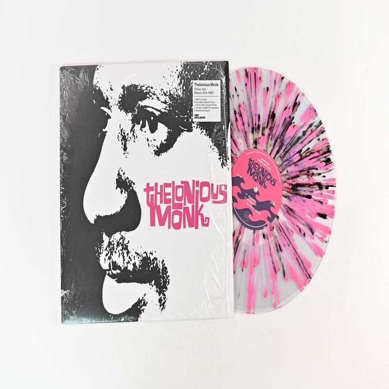 Thelonious Monk - Palais des Beaux-Arts 1963 on Tidal Waves Vinyl Me Please Ltd Numbered Clear With Pink And Black Splatter