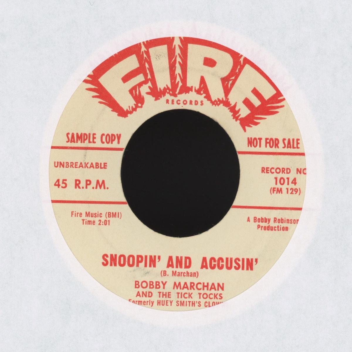 Bobby Marchan - Snoopin And Accusin on Fire Promo RB 45