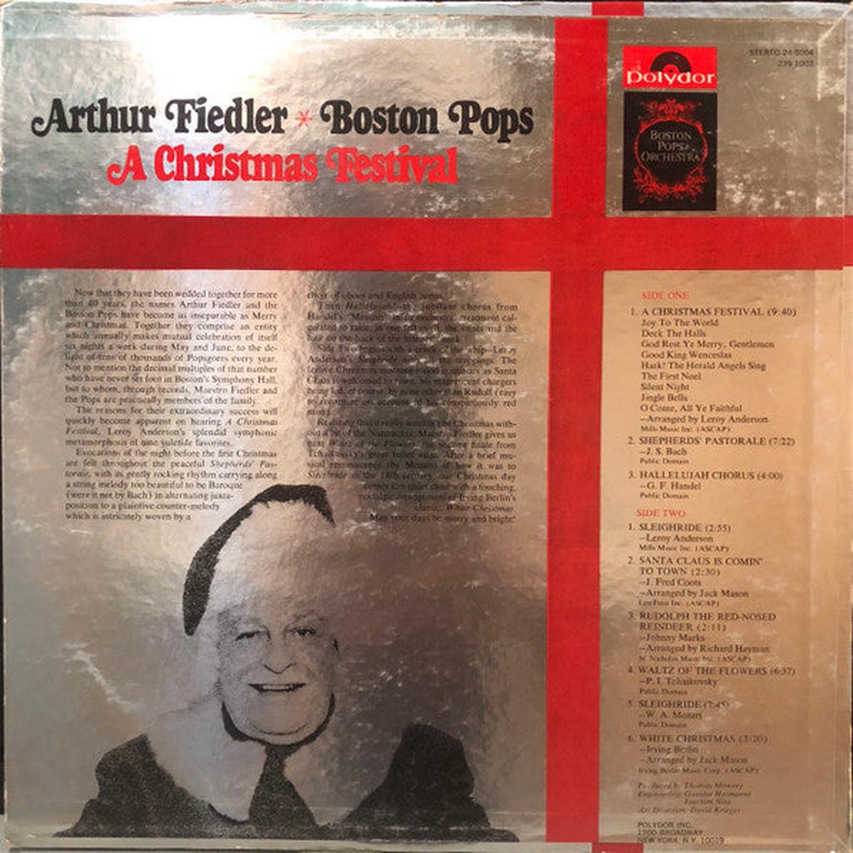Arthur Fiedler & The Boston Pops A Christmas Festival 1970 (Classical / Orchestral / Holiday, Vinyl LP) Near Mint