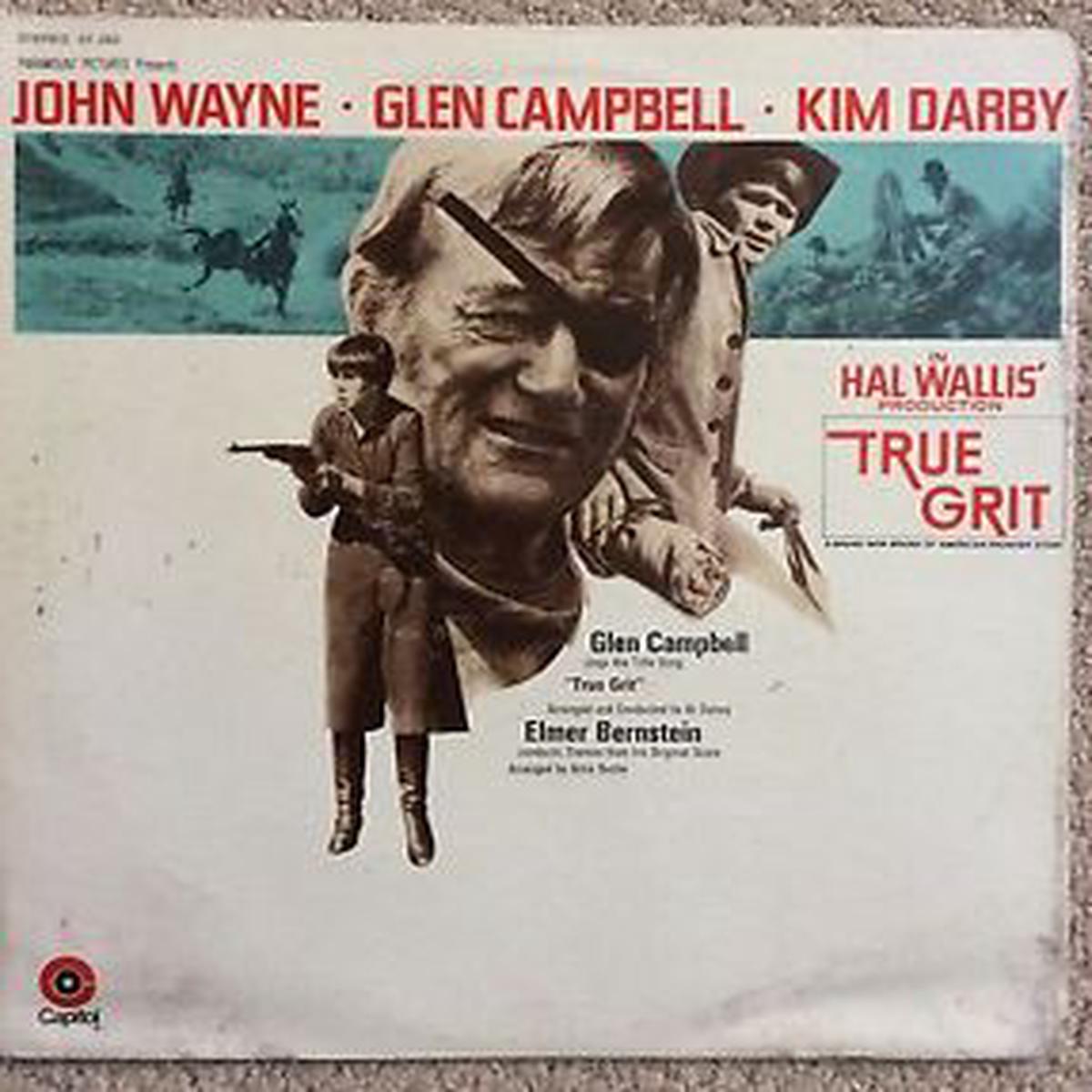 True Grit - Elmer Bernstein 1969 Soundtrack, Theme (vinyl) great shape !