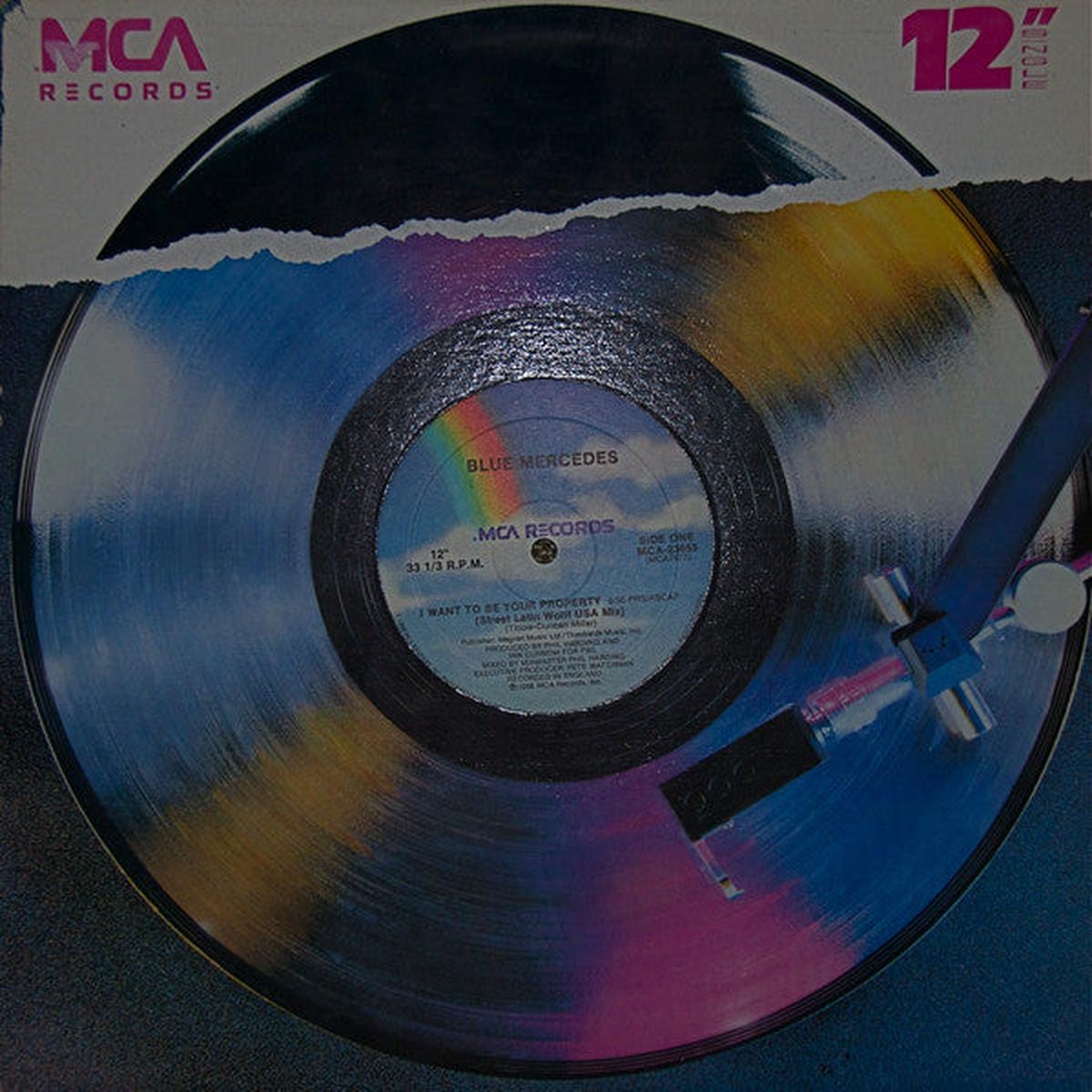Blue Mercedes I Want To Be Your Property -1987- Vinyl, 12", 33 RPM, Maxi-Singl
