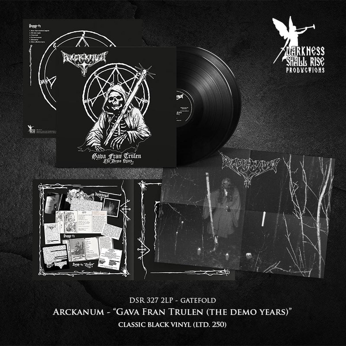 ARCKANUM: Gava Fran Trulen (The Demo Years) LP (black and coloured vinyl) - black vinyl