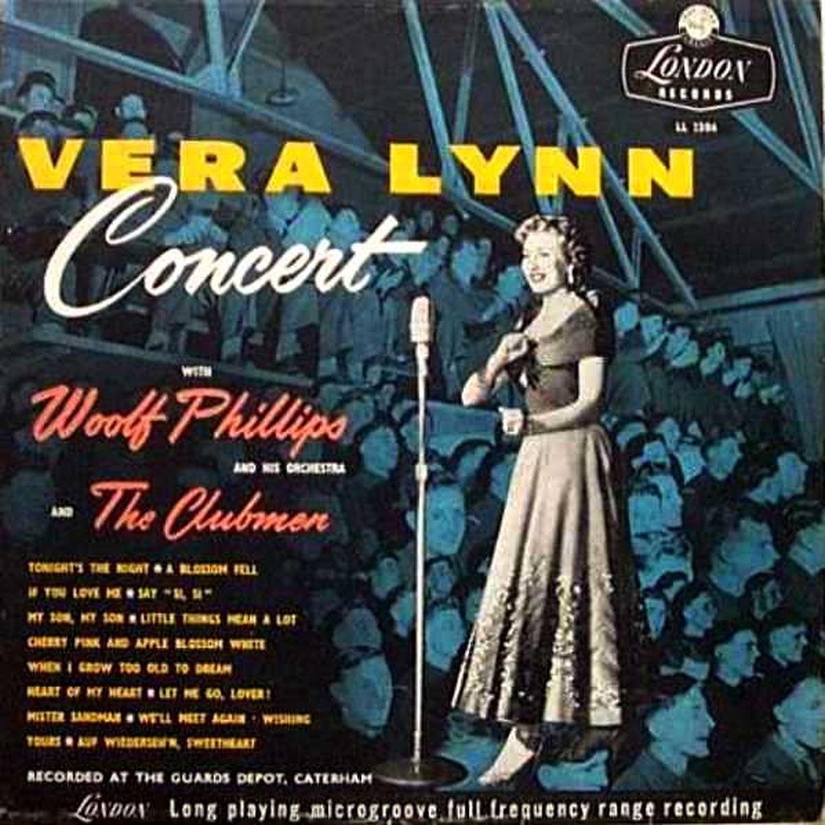 Vera Lynn with Woolf Phillips & His Orchestra* And The Clubmen Vera Lynn Concert -1955-Jazz, Pop (Rare Vinyl)