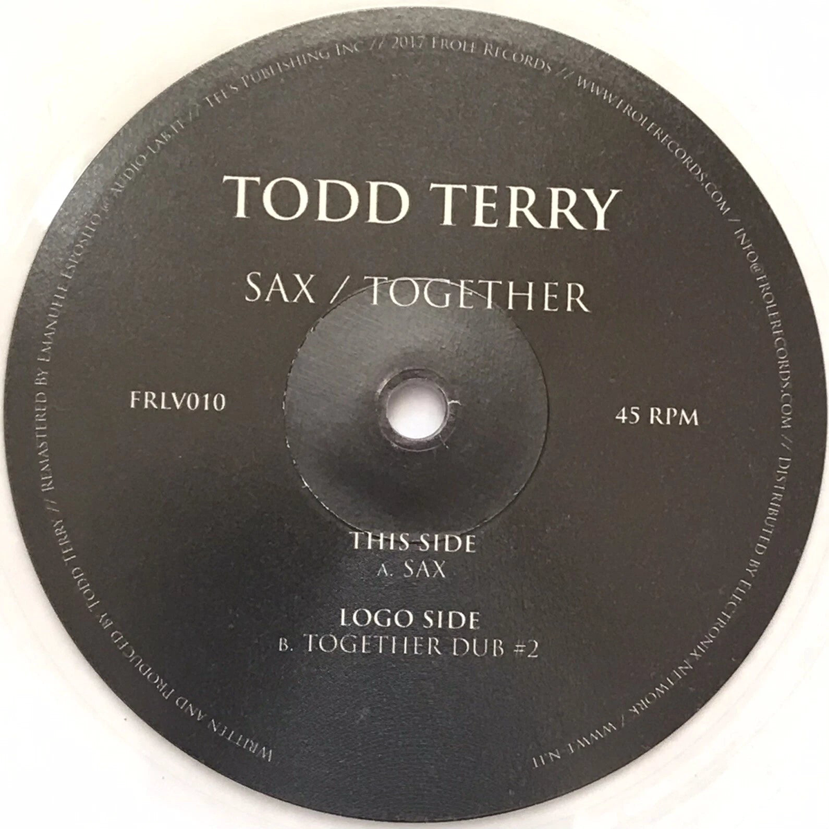 TODD TERRY SAX / TOGETHER