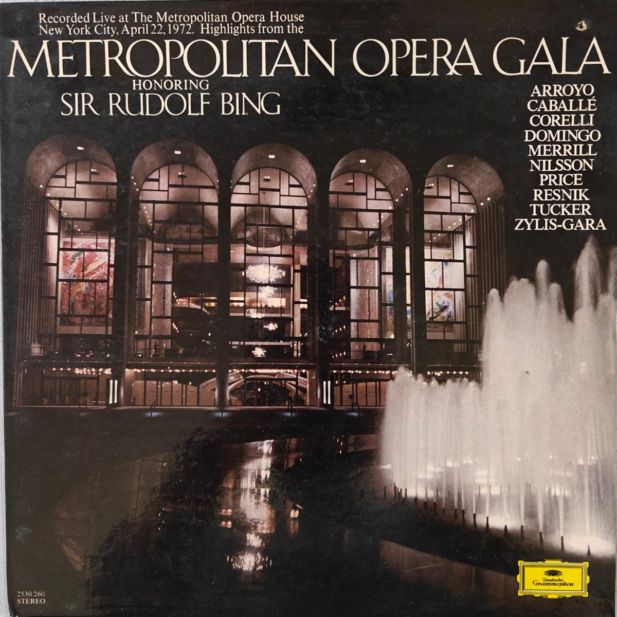 Various Artists - Highlights From Metropolitan Opera Gala Honouring Sir Rudolph Bing ( (Used Vinyl - VG+) PJ Marketplace