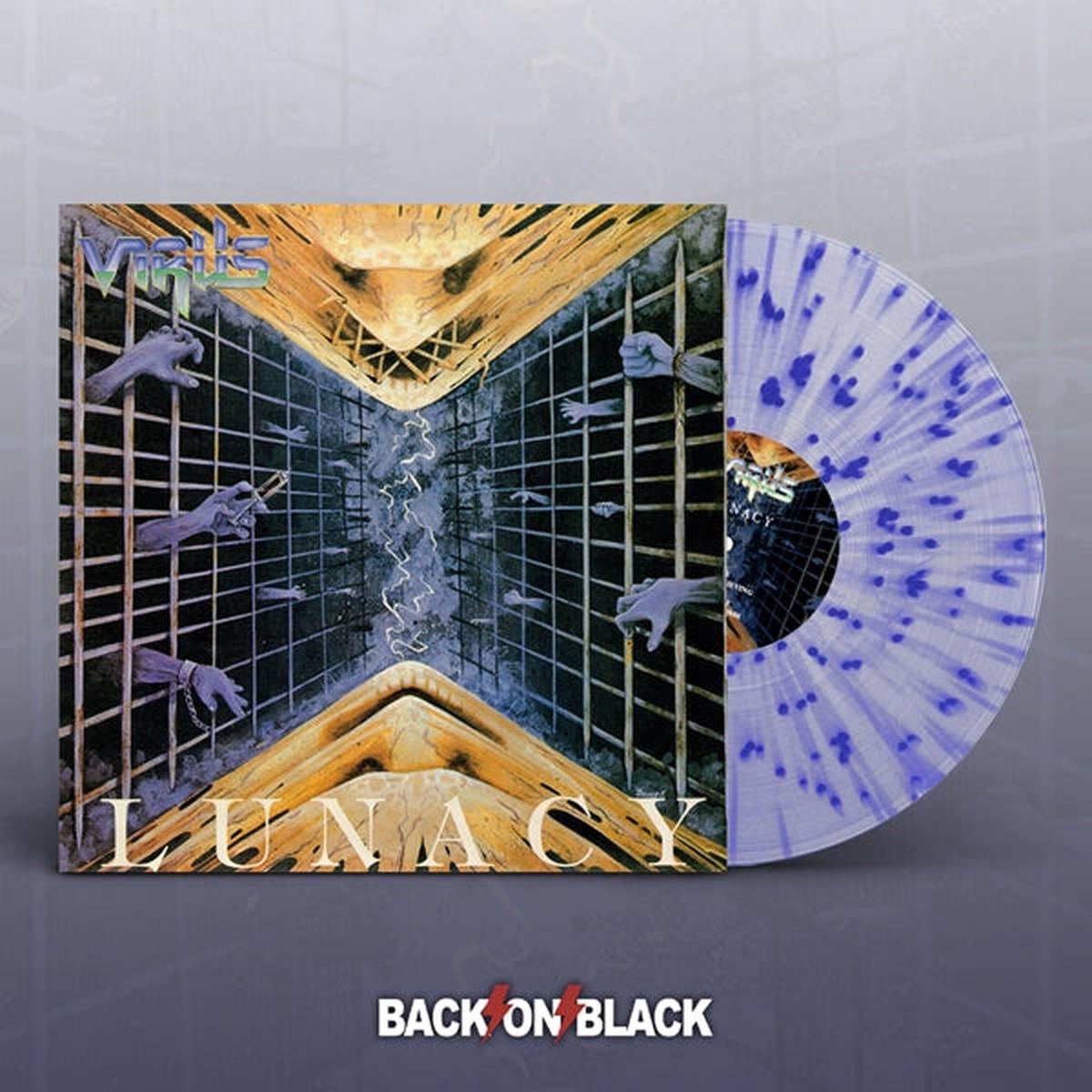VIRUS: Lunacy (Clear/blue splatter vinyl, 80s UK thrash ala Voivod and Sodom) *new, sealed*