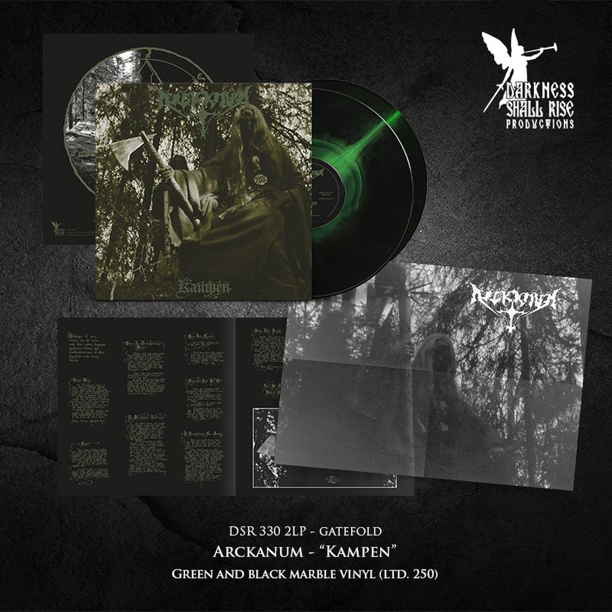 ARCKANUM: Kampen LP (black and coloured vinyl) *new* - green/black marble vinyl