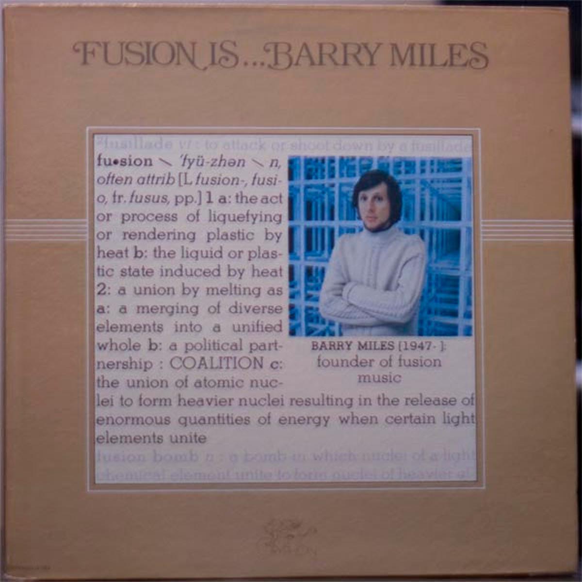 Barry Miles Fusion Is... 1977 Jazz Fusion (Vinyl) Near Mint