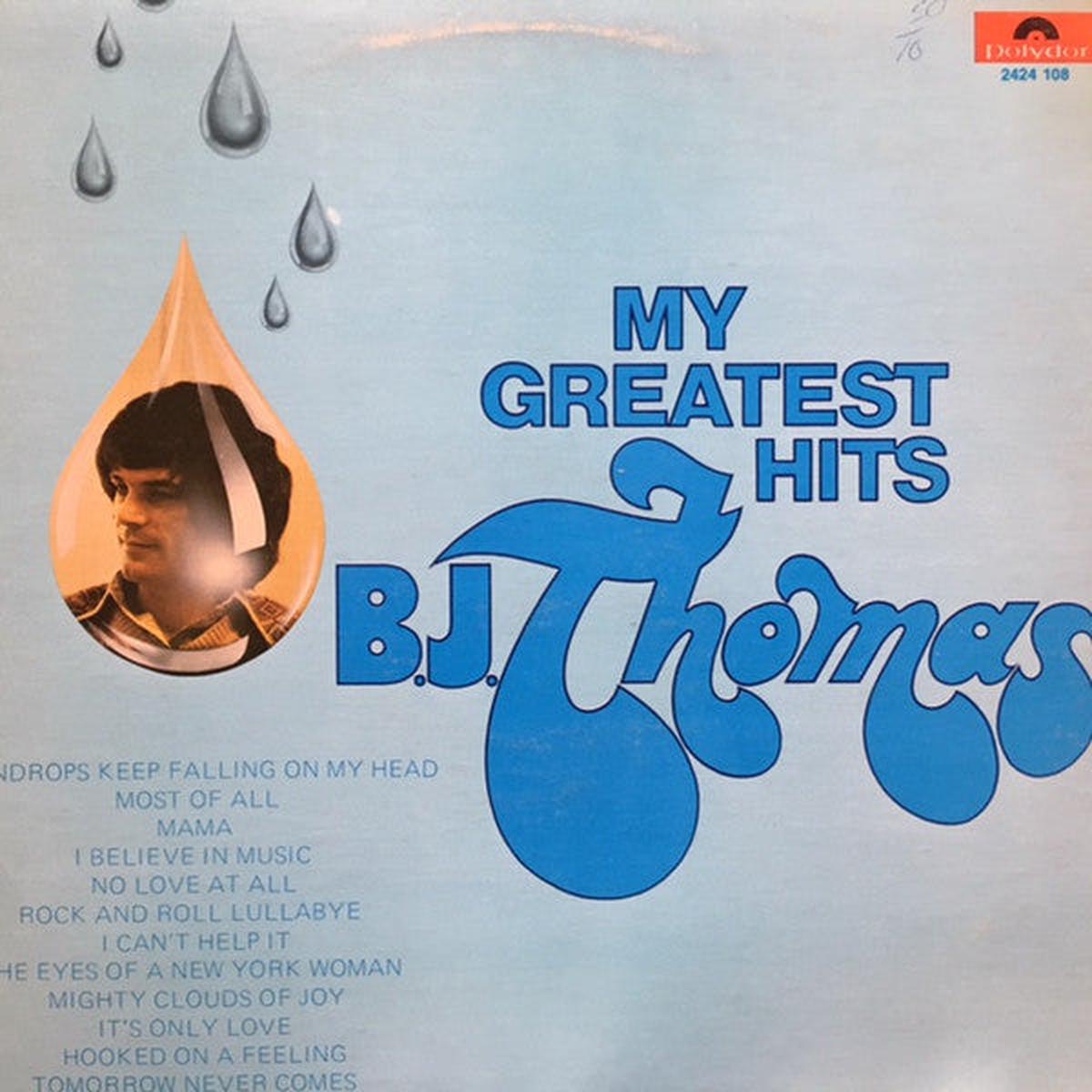 B.J. Thomas  My Greatest Hits  - 1975- Pop Rock (vinyl)