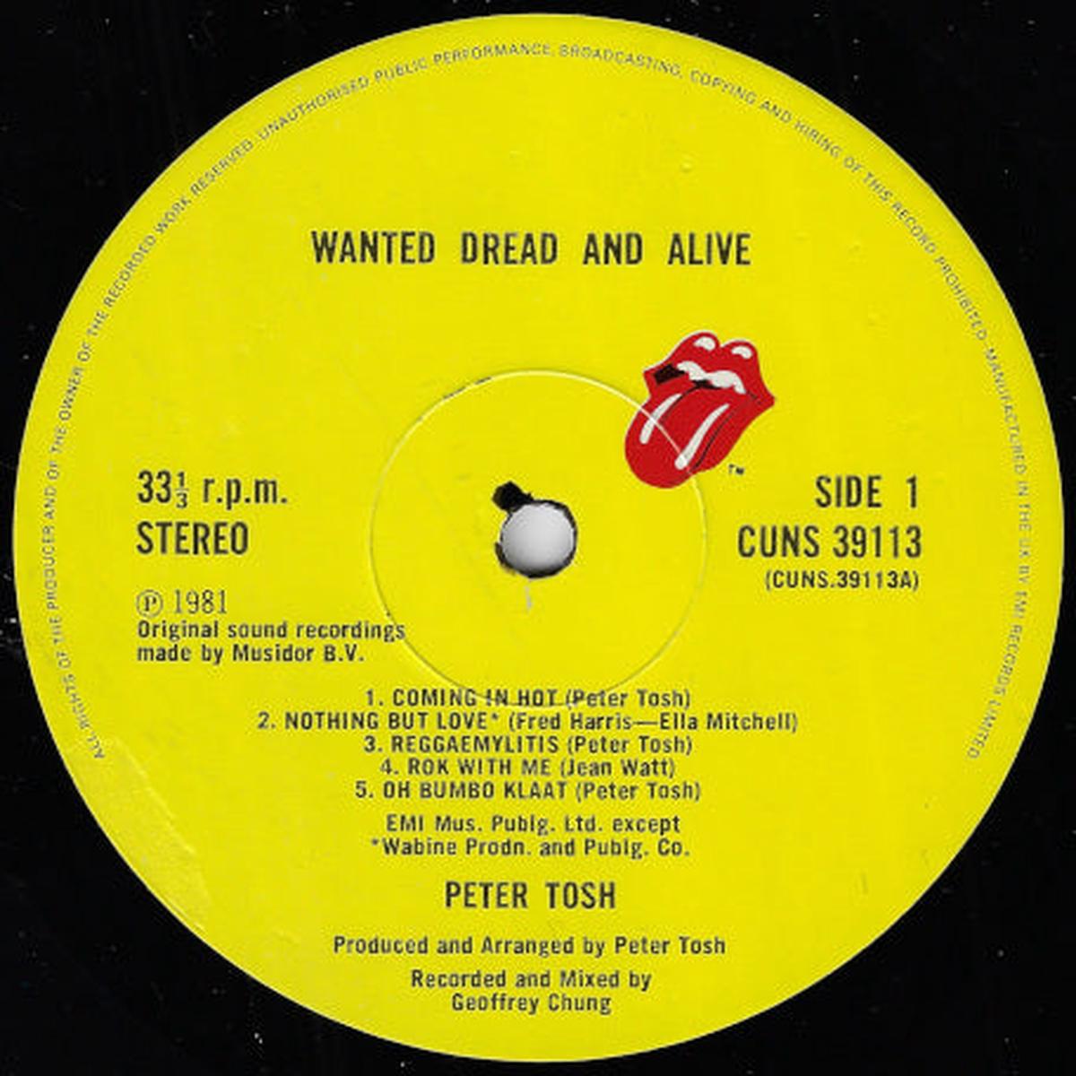 Wanted Dread And Alive