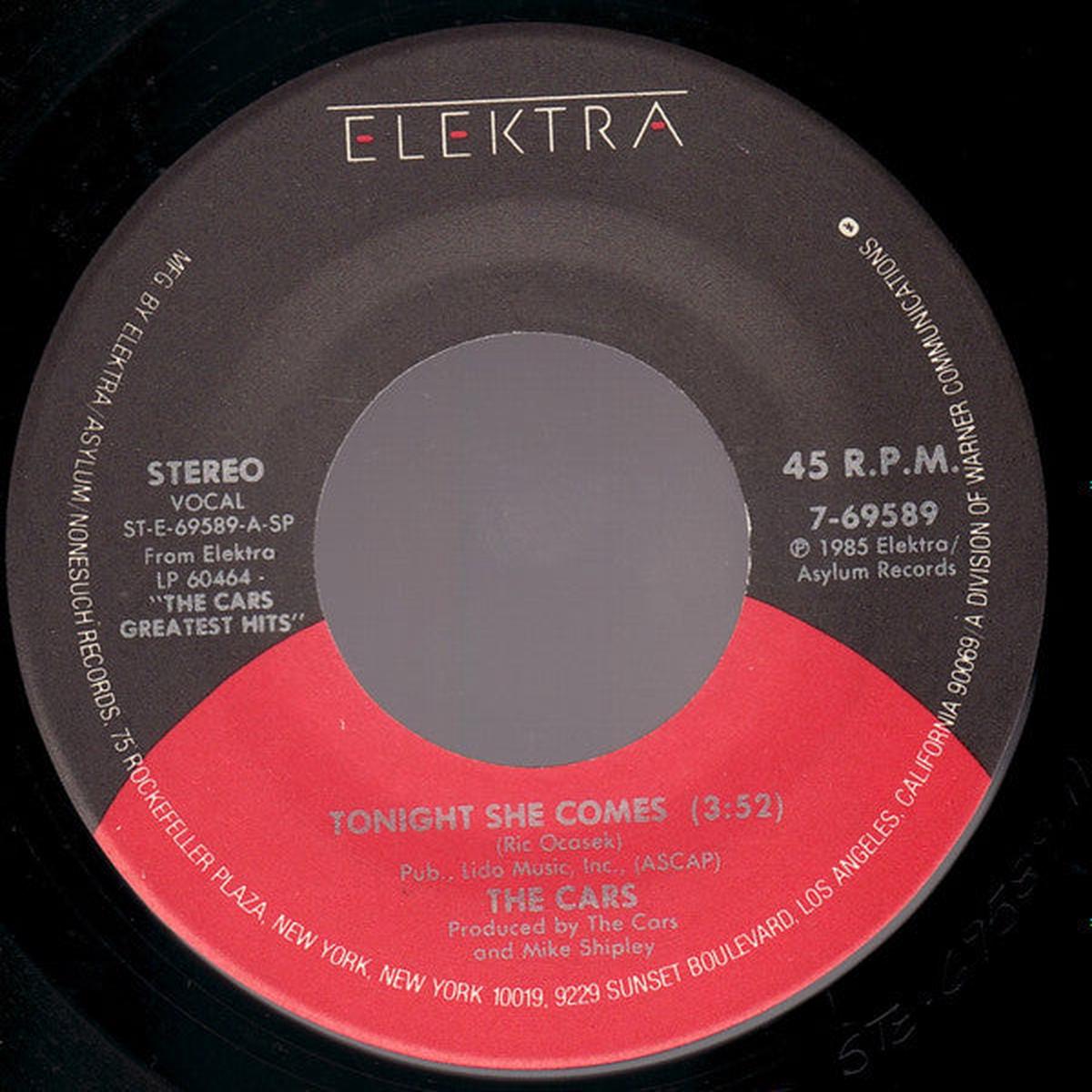 THE CARS - TONIGHT SHE COMES / JUST WHAT I NEEDED (7", 45 RPM)